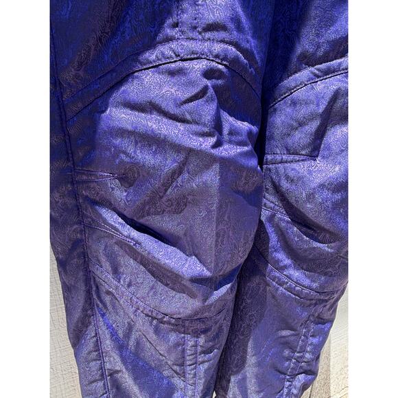 Vintage 80s Kaelin Iridescent Purple Ski Suit, Snowsuit,‎ Size 4 - Picture 7 of 8